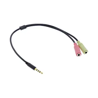 InLine 99302I audio kabel 0,15 m 3.5mm 2 x 3.5mm Zwart