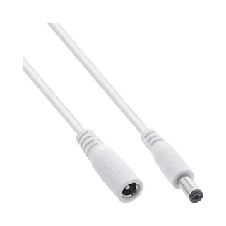 InLine 26955F electriciteitssnoer Wit 0,5 m 5.5 x 2.5 mm