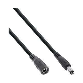InLine 26903G electriciteitssnoer Zwart 3 m 5.5 x 2.5 mm