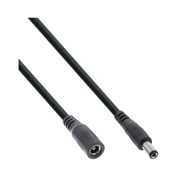 InLine 26903G electriciteitssnoer Zwart 3 m 5.5 x 2.5 mm thumbnail