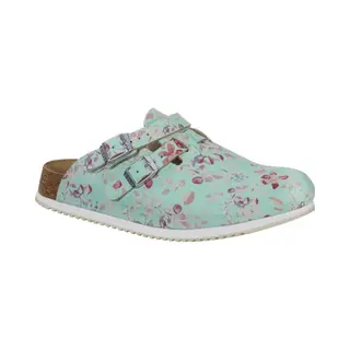 Birkenstock Damen Clogs Kay Sl Birko-Flor Schmal 39 Eu Schmal Flower Mint