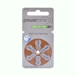 Power One By Varta Gehoorapparaat Batterijen - 60 Stuks (10 Blisters A 6st) - P312 / PR312 / PR41