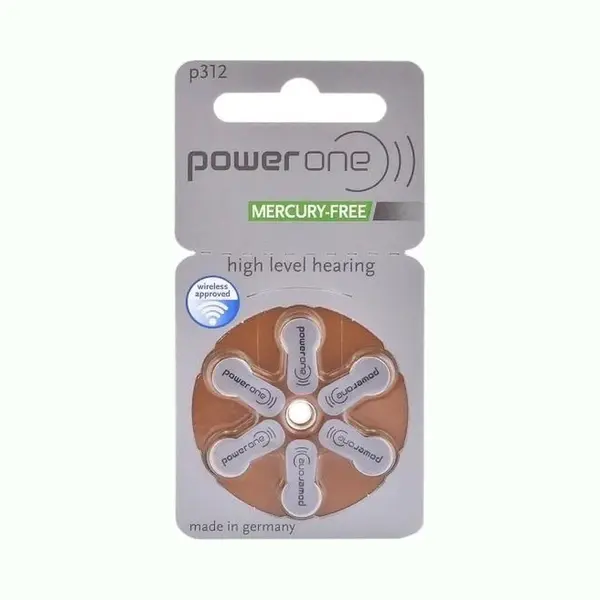 Power One By Varta Gehoorapparaat Batterijen - 60 Stuks (10 Blisters A 6st) - P312 / PR312 / PR41 thumbnail