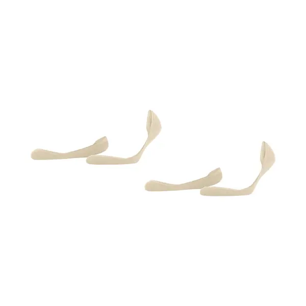 Esprit Damen Füßlinge Solid Low Double Pack W In Baumwolle Unsichtbar Einfarbig 2 Paar, Beige Cream 4011, 39-42 thumbnail