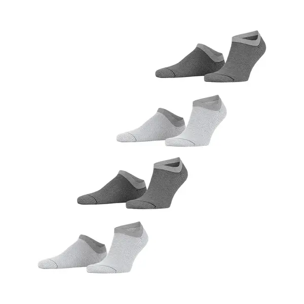 Esprit Sneakersokken Allover Stripe 4-Pack thumbnail