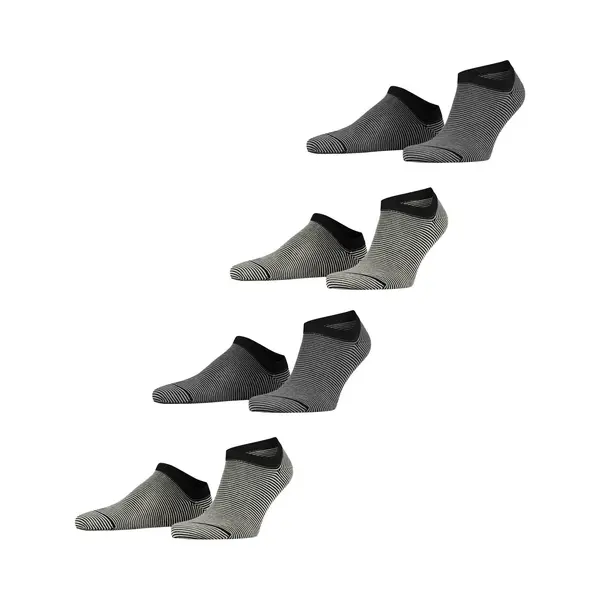Esprit Sneakersokken Allover Stripe 4-Pack thumbnail