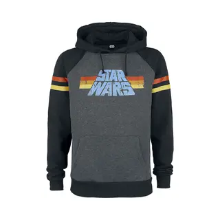 Star Wars 77 Hoodie Mottled Dark Grey Black