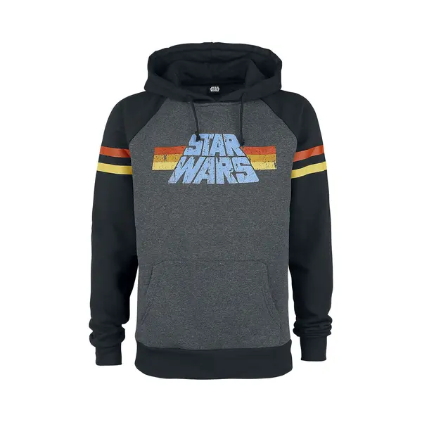 Star Wars 77 Hoodie Mottled Dark Grey Black thumbnail