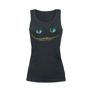 Alice In Wonderland Cheshire Cat - Smile Top Black