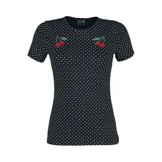 Pussy Deluxe Mini Dots Basic Shirt T-Shirt Black