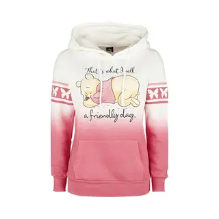 Winnie The Pooh A Friendly Day Kapuzenpullover Weiß Rosa In M