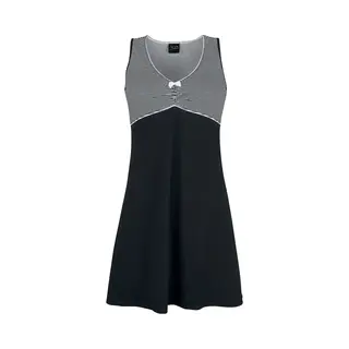 Pussy Deluxe Mini Stripes Dress Midi Dress Black White
