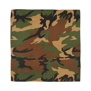 Mfh Bandana, Katoen, 55 X 55 Cm, Kleur, Woodland, Woodland, Eenheidsmaat, Bos