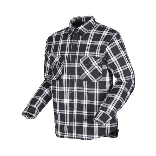 Modeka Colden Motoshirt Zwart Wit - Maat 4XL - Jas thumbnail