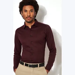 Desoto Langarmhemd Jerseyhemd Casual Kent