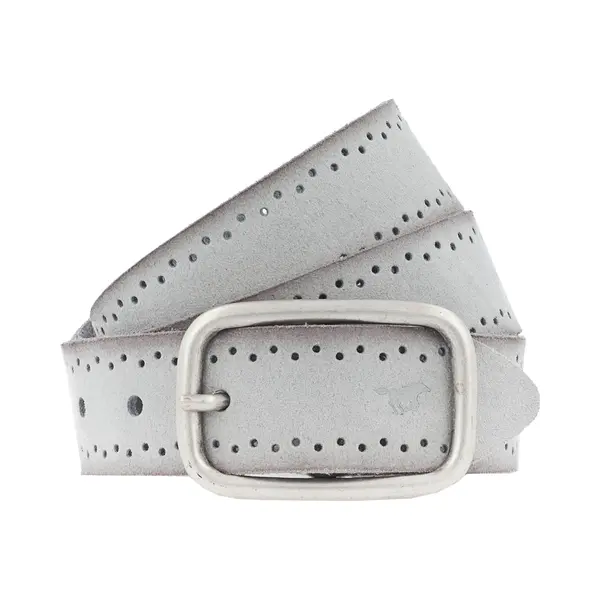 Mustang Leren Riem Woman´s Belt 3.5 W105 Light Grey Grijs thumbnail