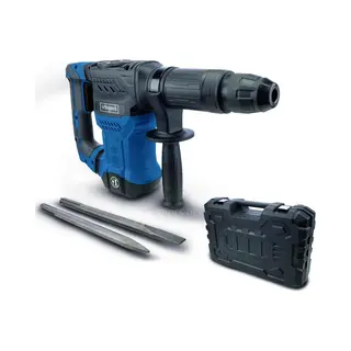 Scheppach AB1500X Demolition Hammer | 20J Impact Force Concrete Breaker | 1300W Sds-Max | Anti Vibration Jackhammer | Inc .Pointed & Flat Chisel &