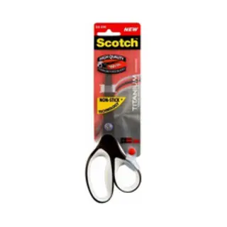 Scotch 1468TMX stationery/craft scissors Universal Straight cut Black, Stainless steel, White