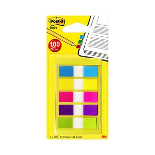 Indextabs Post-it 6835 11.9x43.1mm 3+2 Gratis Assorti 100 Tabs