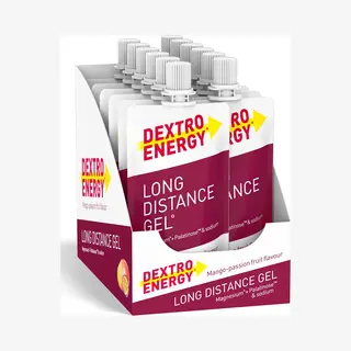 Dextro Energy Long Distance Energy Gel - Mango Passievrucht - Sportgel - Energie Gel Hardlopen En Wielrennen - 12 X 50 Ml