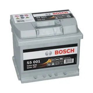 Bosch S5001 - Car Battery - 52A/h - 520A - Lead-acid Technology - For Vehicles Without Start/Stop System