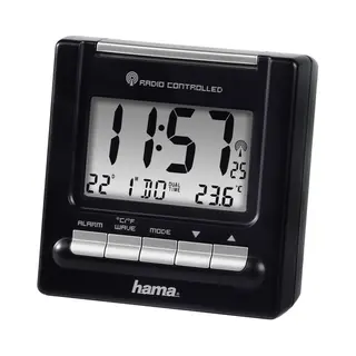 Hama RC200 Digitaler Wecker Schwarz