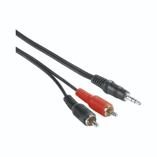 Hama 00205106 Audio-Kabel 2 m 3.5mm 2 x Rca Schwarz, Rot