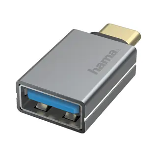Hama 00200300 Kabelgeschlechterwandler Usb Type-A Usb Type-C Grau