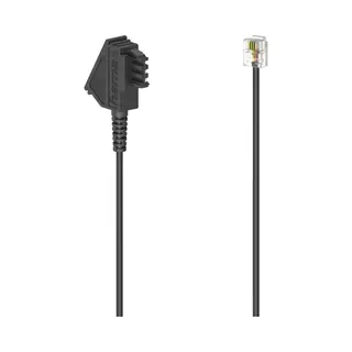 Hama 00201149 Telefonkabel 15 m Schwarz