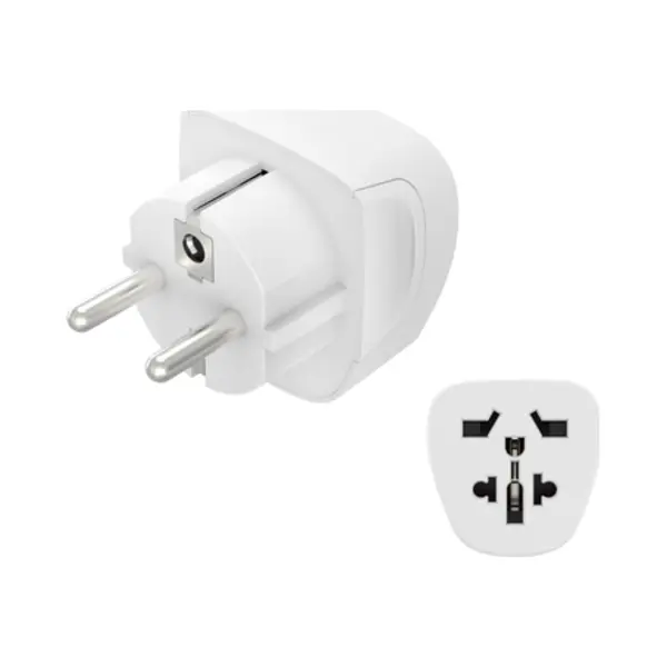 Hama 00223456 netstekker adapter Type E/F hybride Universeel Wit thumbnail