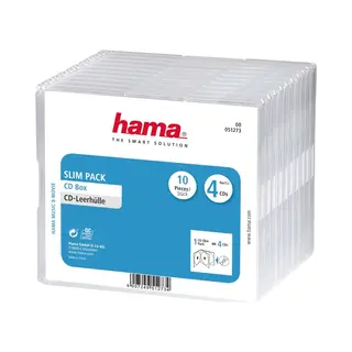Hama 111273 Dvd-Hülle 4 Disks Transparent
