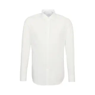Seidensticker Herren Slim Bügelfrei Kent Langarm Umschlagmanschette Shirt, Ecru, 41 Eu