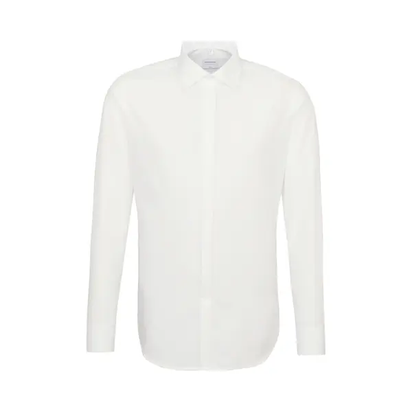 Seidensticker Herren Slim Bügelfrei Kent Langarm Umschlagmanschette Shirt, Ecru, 41 Eu thumbnail