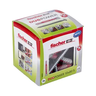 Fischer Fischer DÜBel Mit Schraube / Fisch Duopower 10 X 80 S 538257 (10 Stück)