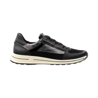 Ara Osaka 2.0 Damessneakers, Zwart Staal, 41 Eu Large