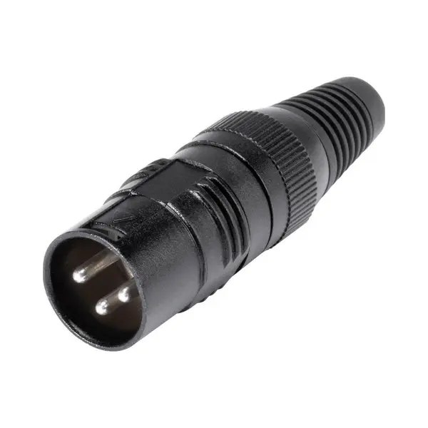 Hi-x3cm-m Xlr-steckverbinder Stecker, Gerade Polzahl, 3 Schwarz 1 St. - Hicon thumbnail