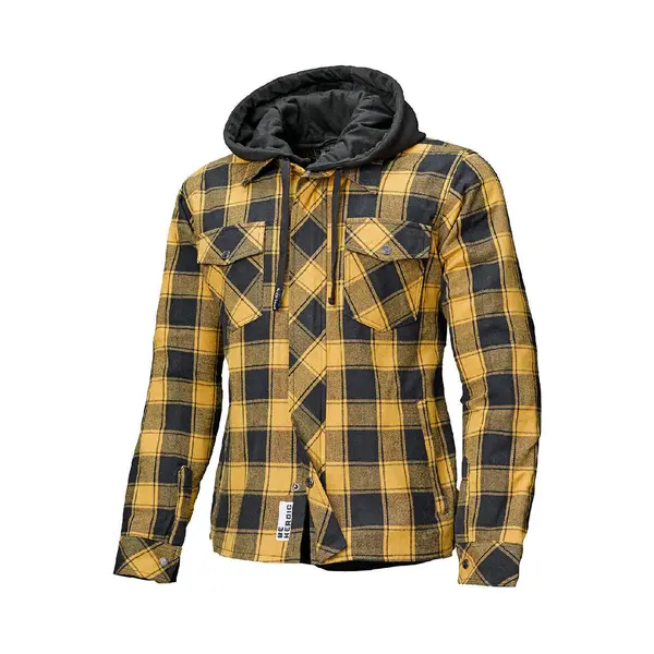 Held Lumberjack 2 - Motorrad Hemd Mit Protektoren - Ce Zertifizierte Motorrad Jacke Herren En 17092 - Flanell Material - Abnehmbare Kapuze - thumbnail