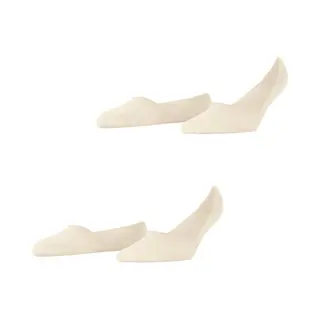 Burlington Damen Füßlinge Everyday Multipack W In Baumwolle Unsichtbar Einfarbig 2 Paar, Beige Gravel 4840, 41-42