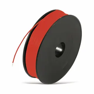 Rautronic Draad, 1x0, 14, 100m Spoel, Rood, Liyv