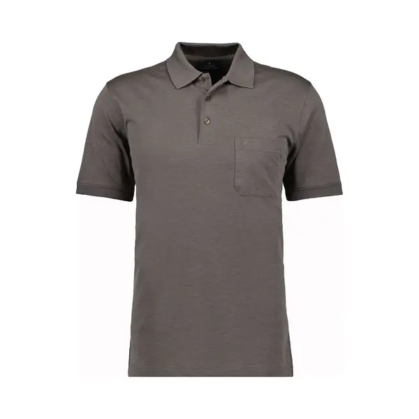 Ragman Herren Ragman Kurzarm Softknit Poloshirt Large, Macchiato-870 thumbnail