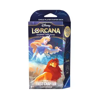 Ravensburger Disney Lorcana Tcg Trading Cards Game For Adults And Kids Age 8 Years Up - Starter Set Sapphire & Steel - Deck Building