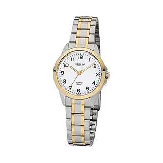 Regent Analoog Kwartshorloge Voor Dames Met Roestvrijstalen Armband 12230659, Zilver, Armband, Zilver., Armband