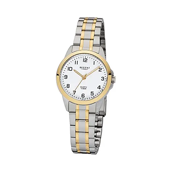 Regent Analoog Kwartshorloge Voor Dames Met Roestvrijstalen Armband 12230659, Zilver, Armband, Zilver., Armband thumbnail