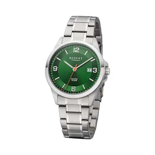 Regent Herren Analog Quarz Uhr Mit Edelstahl Armband 11150750 thumbnail