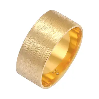 Elli Fingerring Bandring Breit Matt Gebürstet Basic 925 Silber