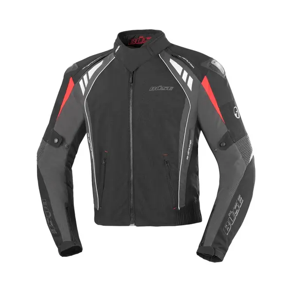 Büse B.Racing Pro Motorrad Textiljacke, Schwarz/rot, L thumbnail