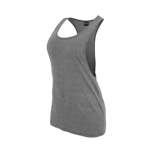 Urban Classics - Loose Burnout Mouwloze Top - S - Blauw thumbnail