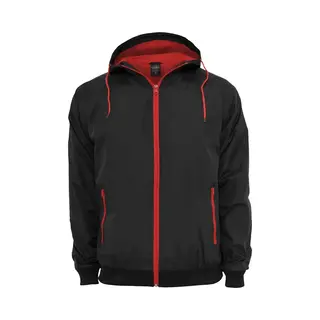 Urban Classics Mens Clothing Contrast Windrunner Blk/red Size, S