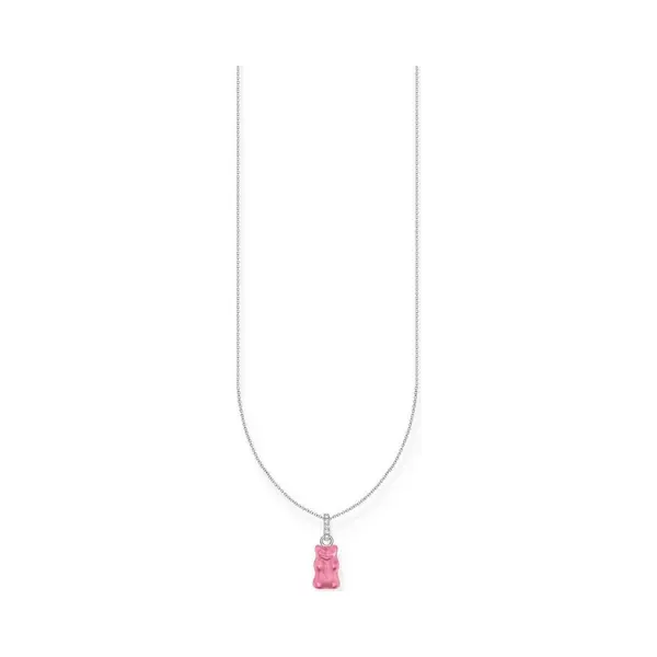 Thomas Sabo Kette Mit Anhänger Thomas Sabo X Haribo Schmuck, Kette Mit Goldbär, Mit Kristallglas, Zirkonia (synth) thumbnail