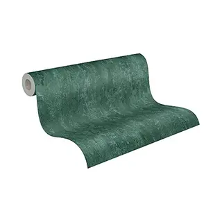 Ruw Metaal Behang | Industrieel - Groen - A.S. Création Trendwall 2